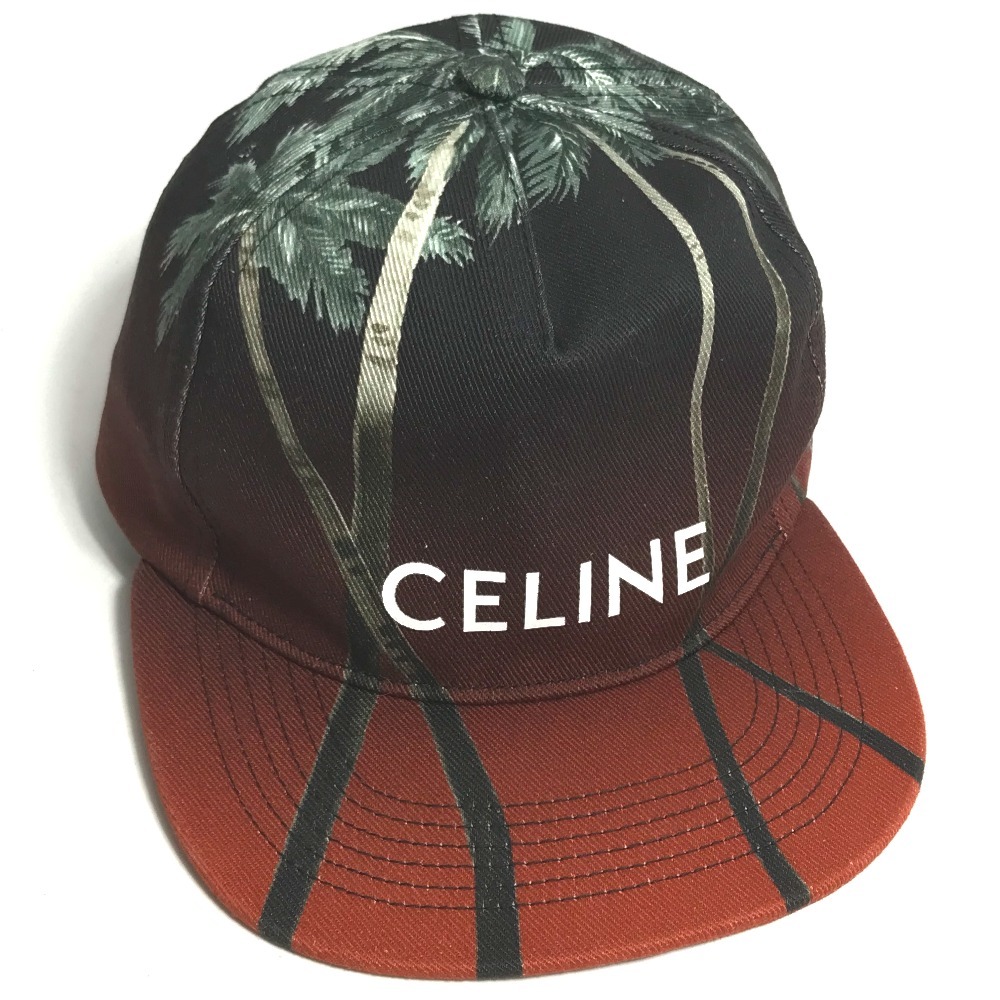 CELINE セリーヌ 2AUU1702Q Street Style Cap 帽子 キャップ帽 ベースボール ロゴ キャップ ブラウン系 レディース【中古】_画像2