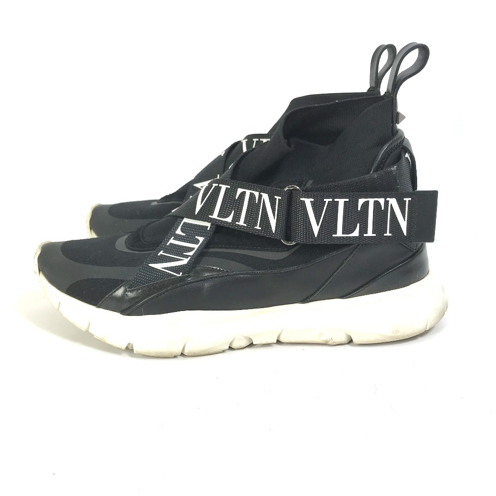 VALENTINO Valentino hero z is ikatto shoes shoes VLTN Logo sneakers black men's [ used ]