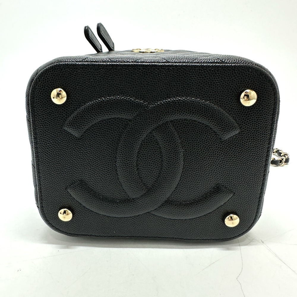 未使用 CHANEL シャネル AS2362 マトラッセ 2WAY チェーン ココマーク バニティバッグ ブラック レディース【中古】_画像3