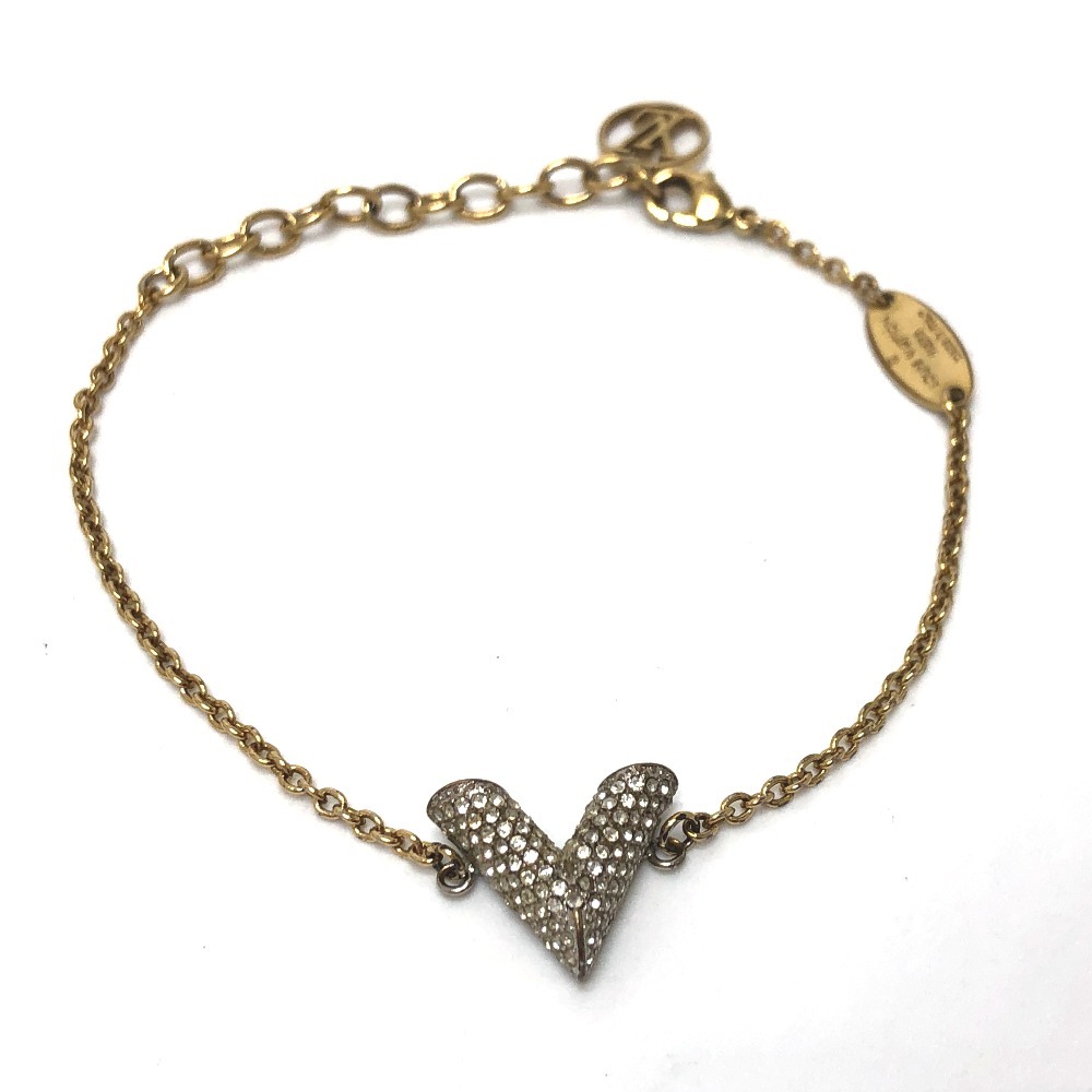 LOUIS VUITTON Louis Vuitton M68034esen car ruV -stroke las accessory bracele Gold lady's [ used ]