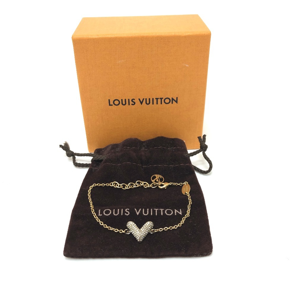 LOUIS VUITTON Louis Vuitton M68034esen car ruV -stroke las accessory bracele Gold lady's [ used ]