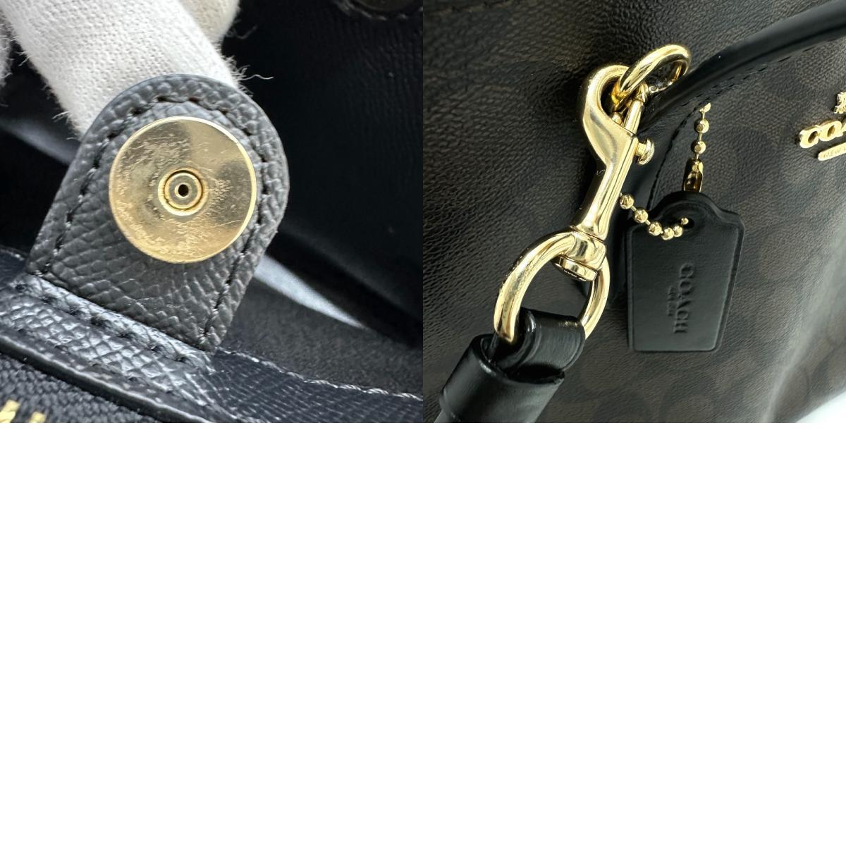 COACH コーチ F73293 2WAY カバン シグネチャー ハンドバッグ ブラウン レディース【中古】_画像10