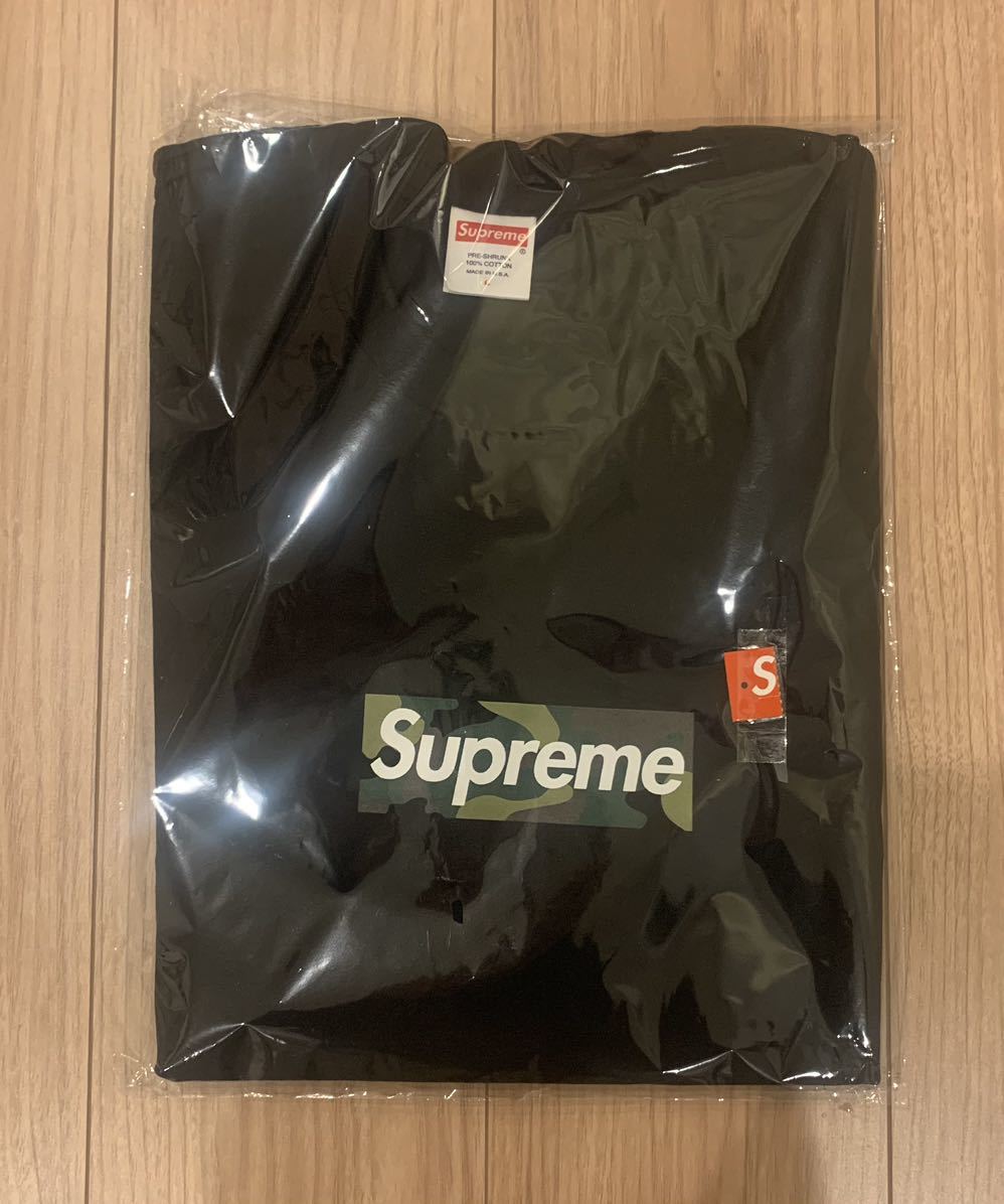 23FW Supreme Box Logo Tee Black Large 新品未使用国内正規品カモ迷彩