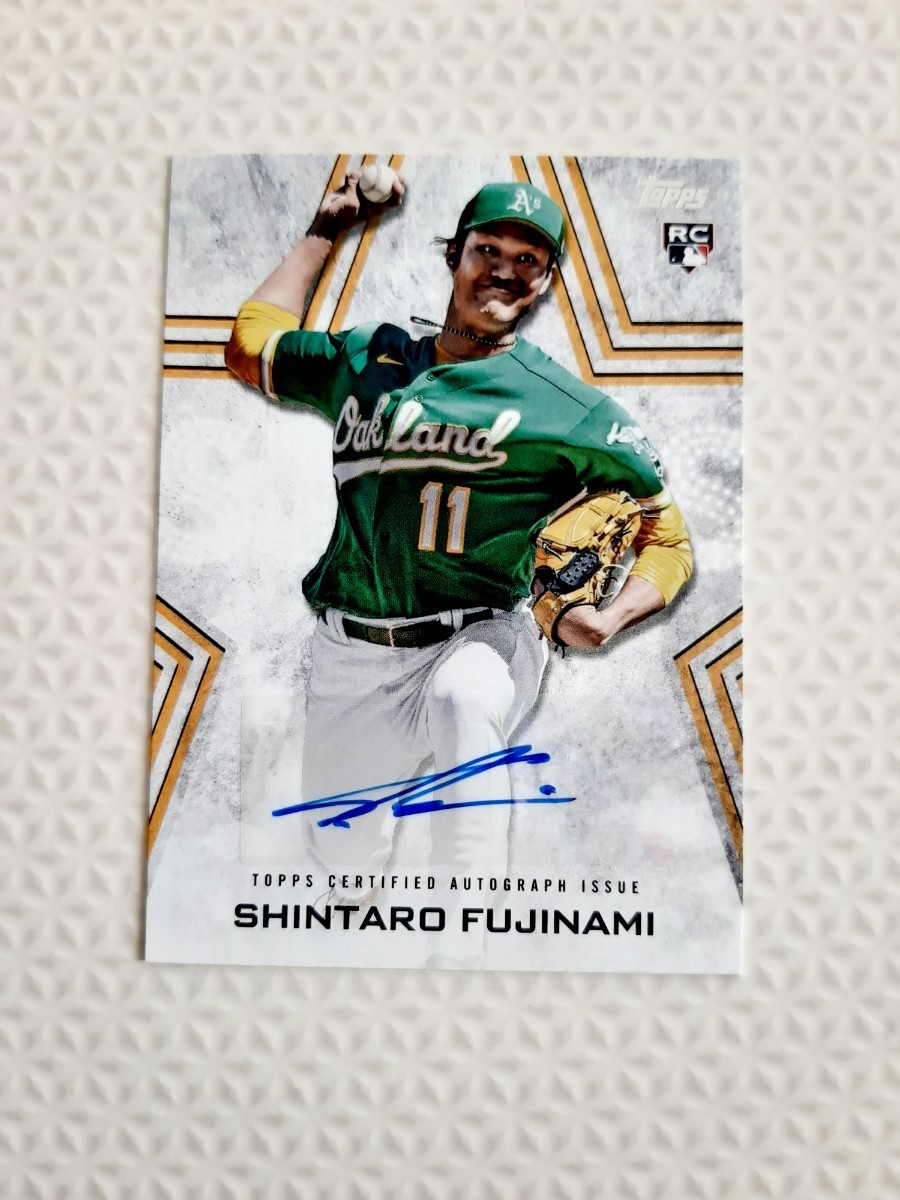 国内外の人気！ 藤浪晋太郎 2023 Topps Rookie Auto 直筆サイン