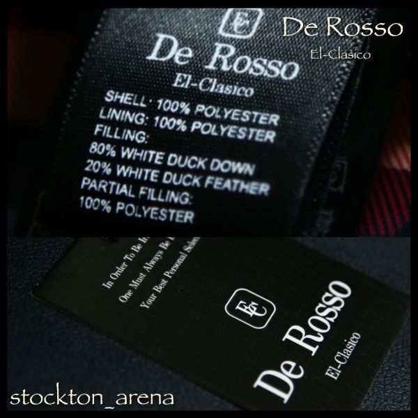 新品■De Rosso* ダウン80% メンズダウンジャケット 緑 L ■ 冬 メンズ アウター フード取外し ジャケット コート 取置き 同梱_画像6