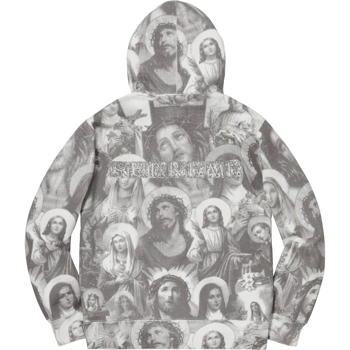 希少☆新品本物【黒☆M】☆Jesus and Mary Hooded Sweatshirt ジーザス