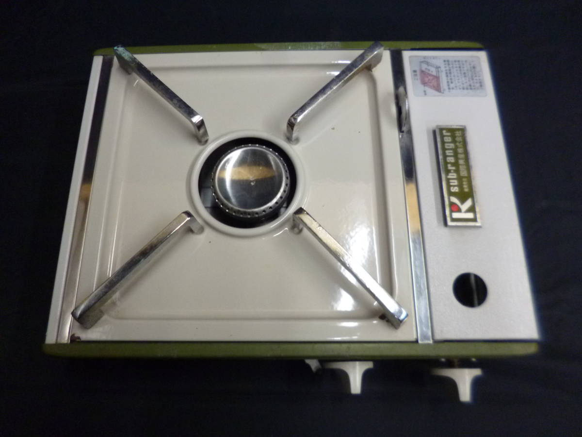  Showa Retro retro consumer electronics portable gas stove sub Ranger put on fire verification OK