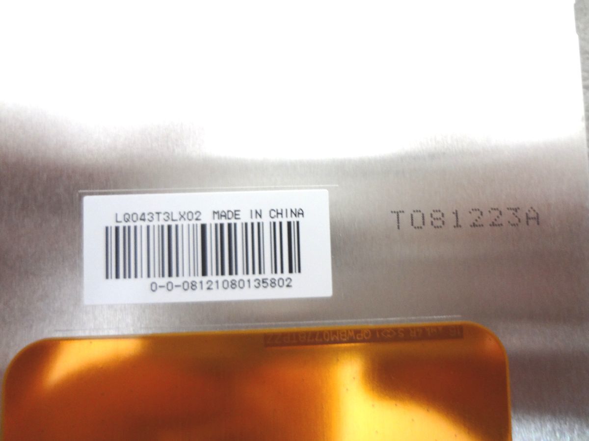 即決4500円 新品 SONY PSP-3000 修理交換用 LCD液晶パネル LCDディスプレイパネル LQ043T3LX02(正規PSP搭載用) 4.3インチ480×272の画像3