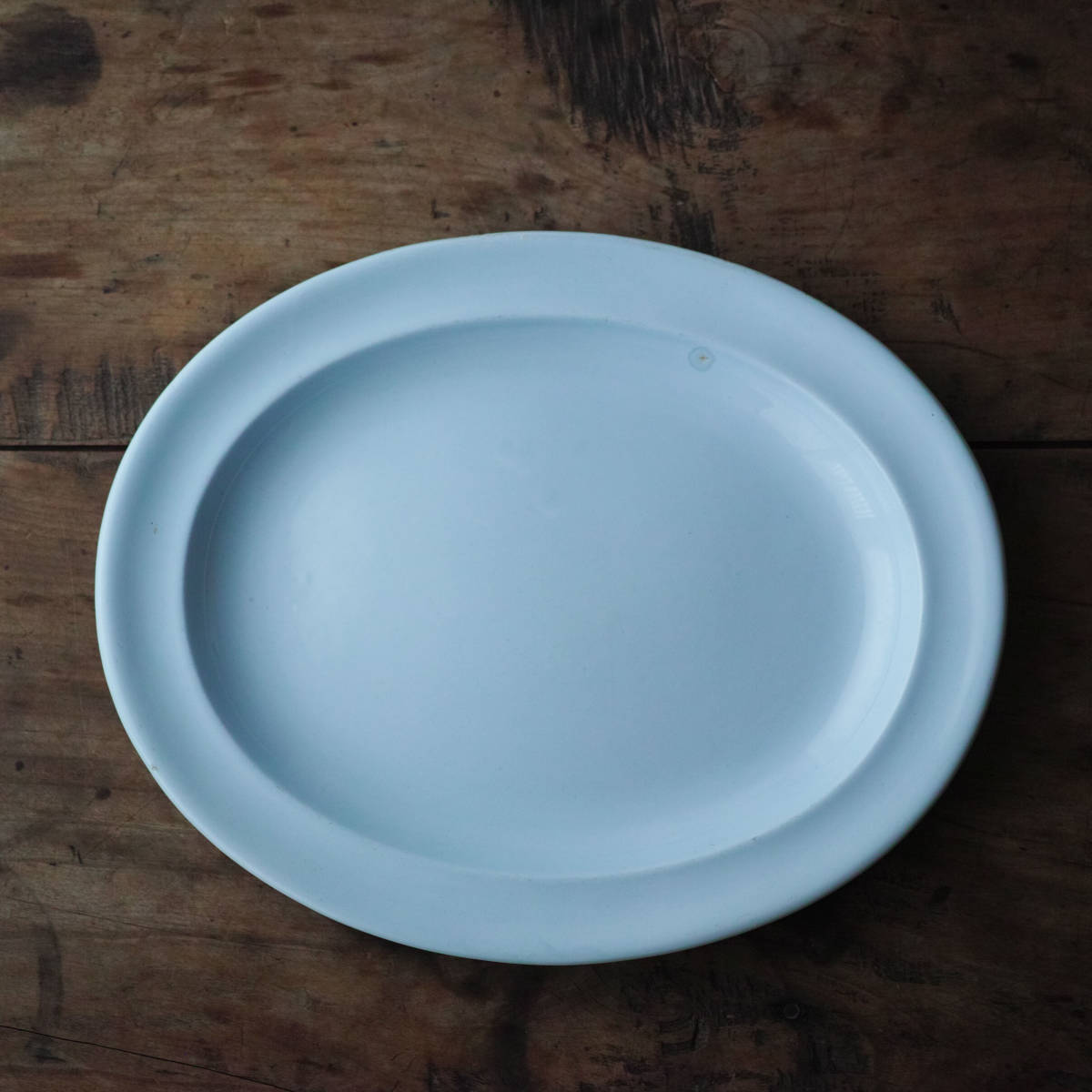 19世紀イギリス ウェッジウッド Wedgwood クイーンズウェア オーバル皿 リム皿 クリームウェア / アンティーク ファイアンスフィーヌ