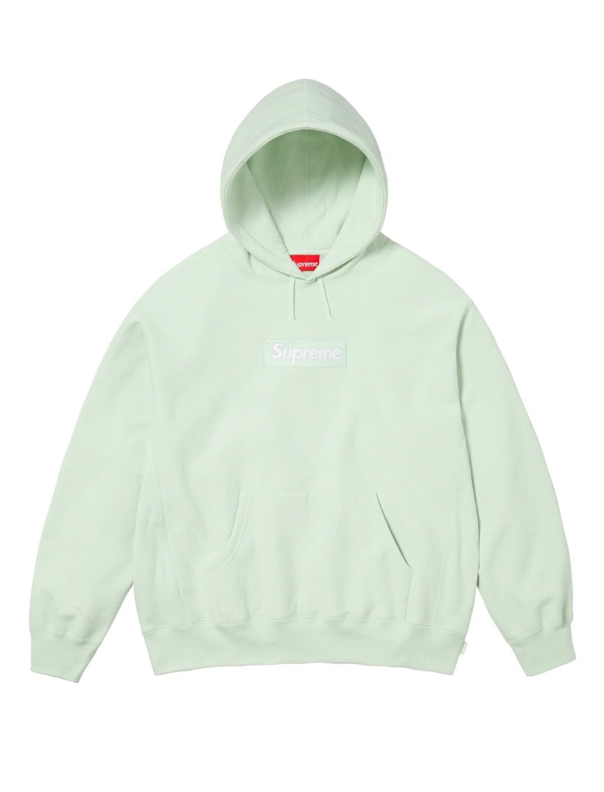 23AW Supreme Box Logo Hooded Sweatshirt Light Green M シュプリーム パーカー_画像1