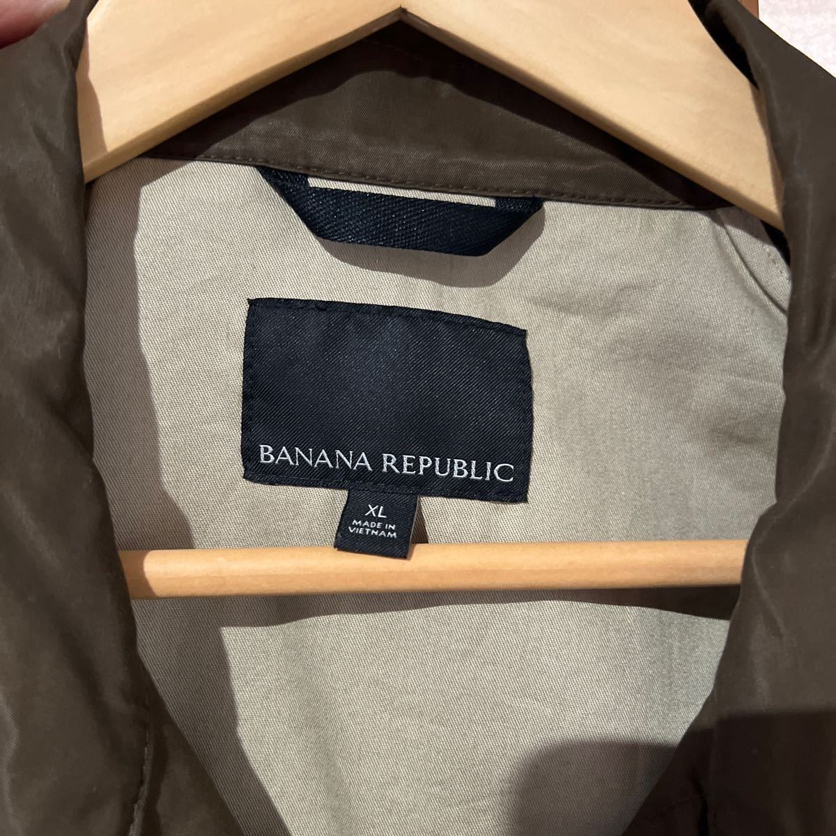 Banana republic/ ステンカラーコート /XL /オイルドジャケット_画像3