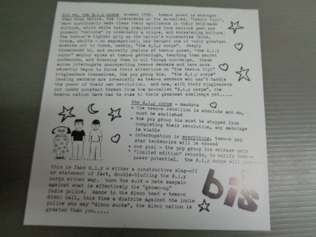 BIS/BIS VS. THE D.I.Y CORPS★シングル_画像4