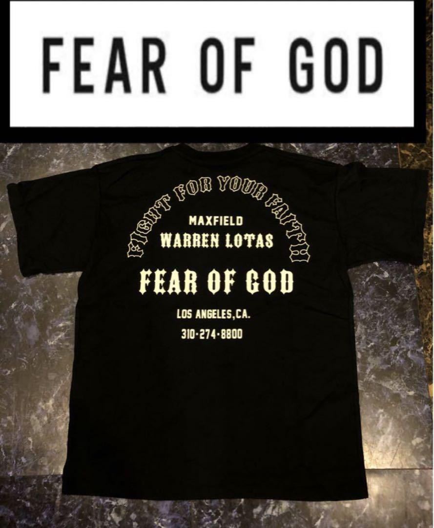 fear of god フィアオブゴッド Tシャツ tee ロゴ ブラック｜Yahoo