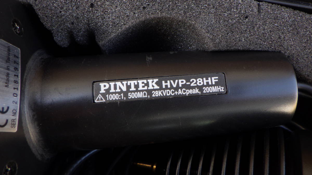 ★PINTEK　HVP-28HF　高電圧プローブ　1000：1　500MΩ　28KV　200MHｚ　K1209NK_画像2
