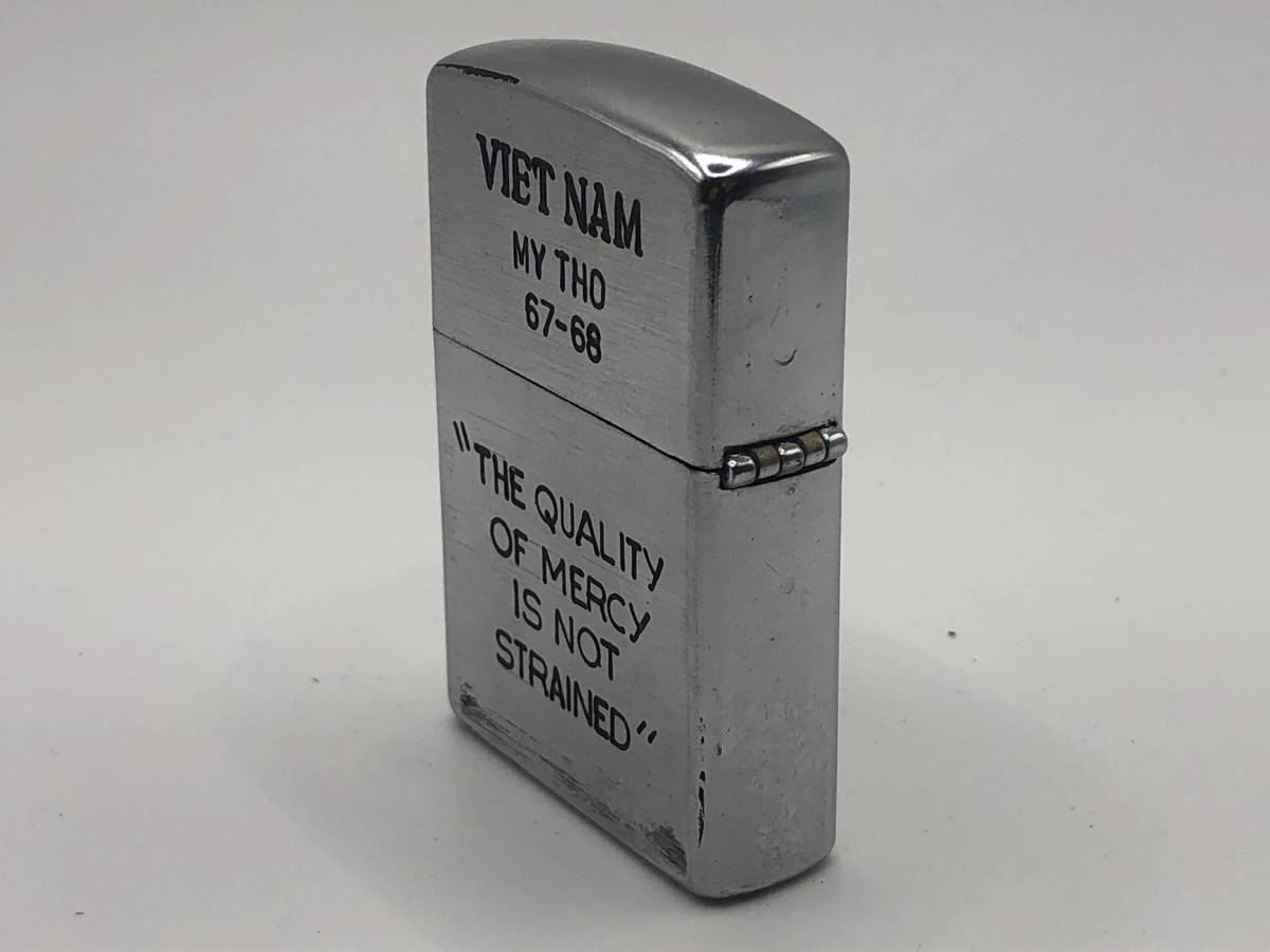 (208)zippo VIE NAM ベトナムジッポ 美品 ヘリコプター 兵士と戦車 67‐68 MY THO_画像6