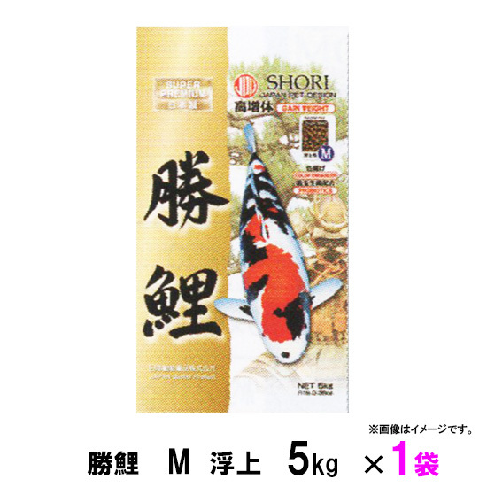 ▽新処方 日本動物薬品 勝鯉 M 浮上 5kg 1袋