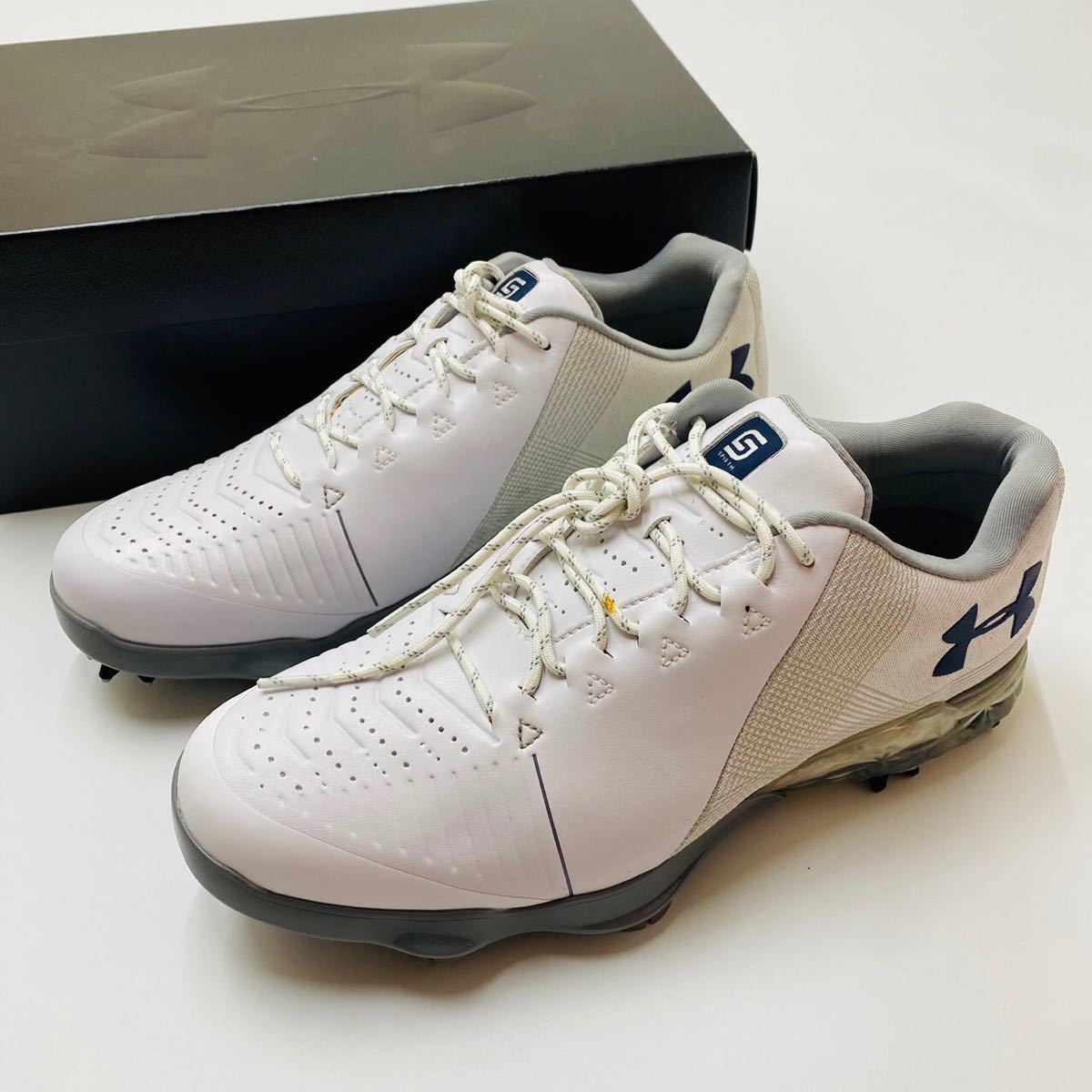 UNDER ARMOUR GORE-TEX golf スパイク 3020801-101/25.5cm 柔軟性があり軽量の新しいインソールを採用◎箱付き_画像1