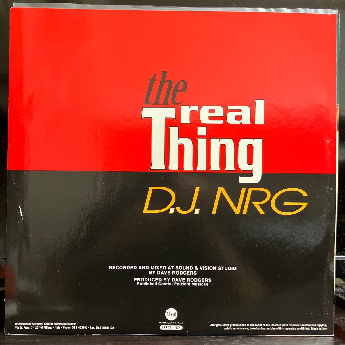 D.J. NRG / The Real Thing 【12inch】_画像2