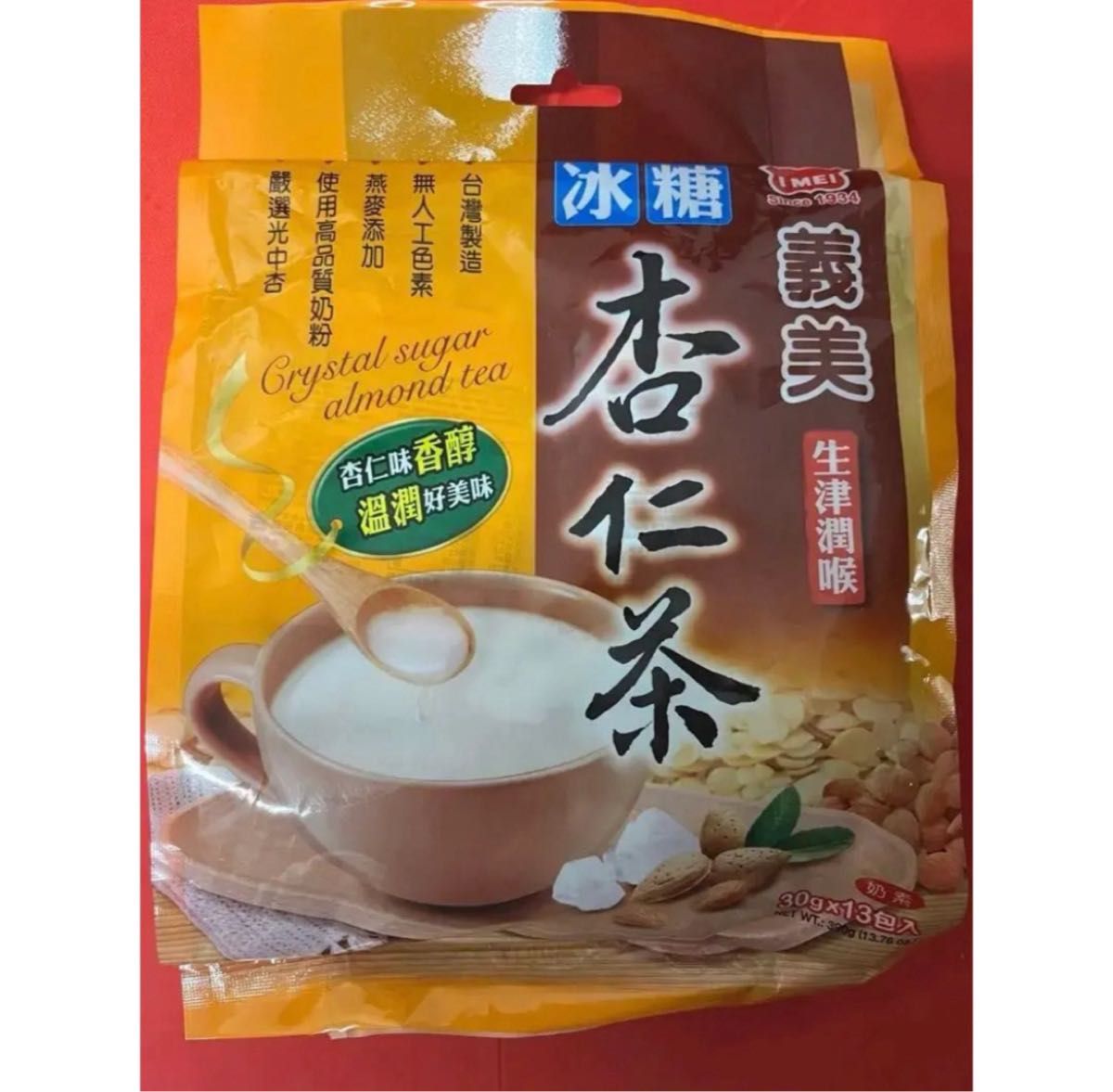 《台湾 お土産》《義美》 冰糖杏仁茶／（アーモンドティー）(13包/袋）