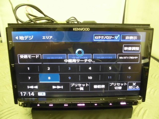 作動確認済み スバルOP ケンウッド KENWOOD KXM-H701F SD DVD Bluetooth TV 地図2016年 ※TVアンテナ欠品の画像5