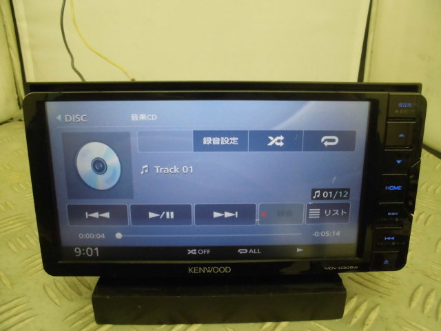 作動確認済み ケンウッド KENWOOD MDV-D305W SD CD TV 地図2017年 _画像3