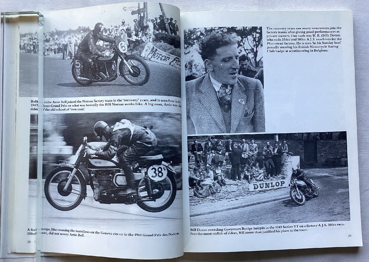 ★[68825・特価洋書 MOTORCYCLE ROAD RACING ] The 1950s In Photographs. ★_画像3