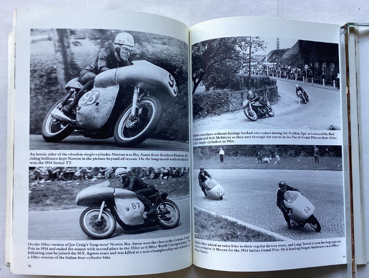 ★[68825・特価洋書 MOTORCYCLE ROAD RACING ] The 1950s In Photographs. ★_画像6