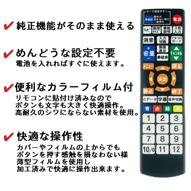 【代替リモコン134】防水カバー付 OEN RT-002 互換 送料無料 (DTC16-12B DTC19-12B用) オーエン DOSHISHA ドウシシャ等_画像2