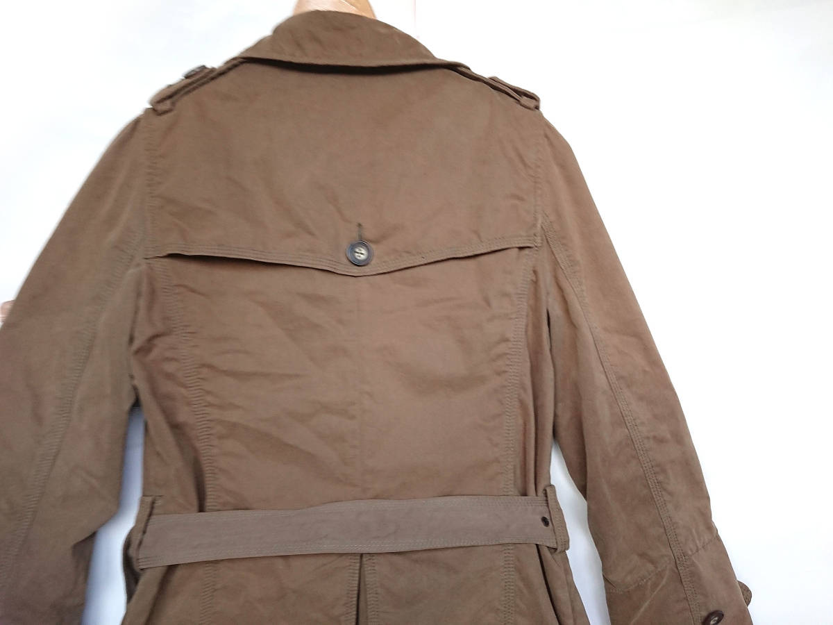 AS KNOW AS As Know As cotton inside the best removed possible trench coat khaki color put on .. long coat belt attaching Showa Retro manner old clothes manner M