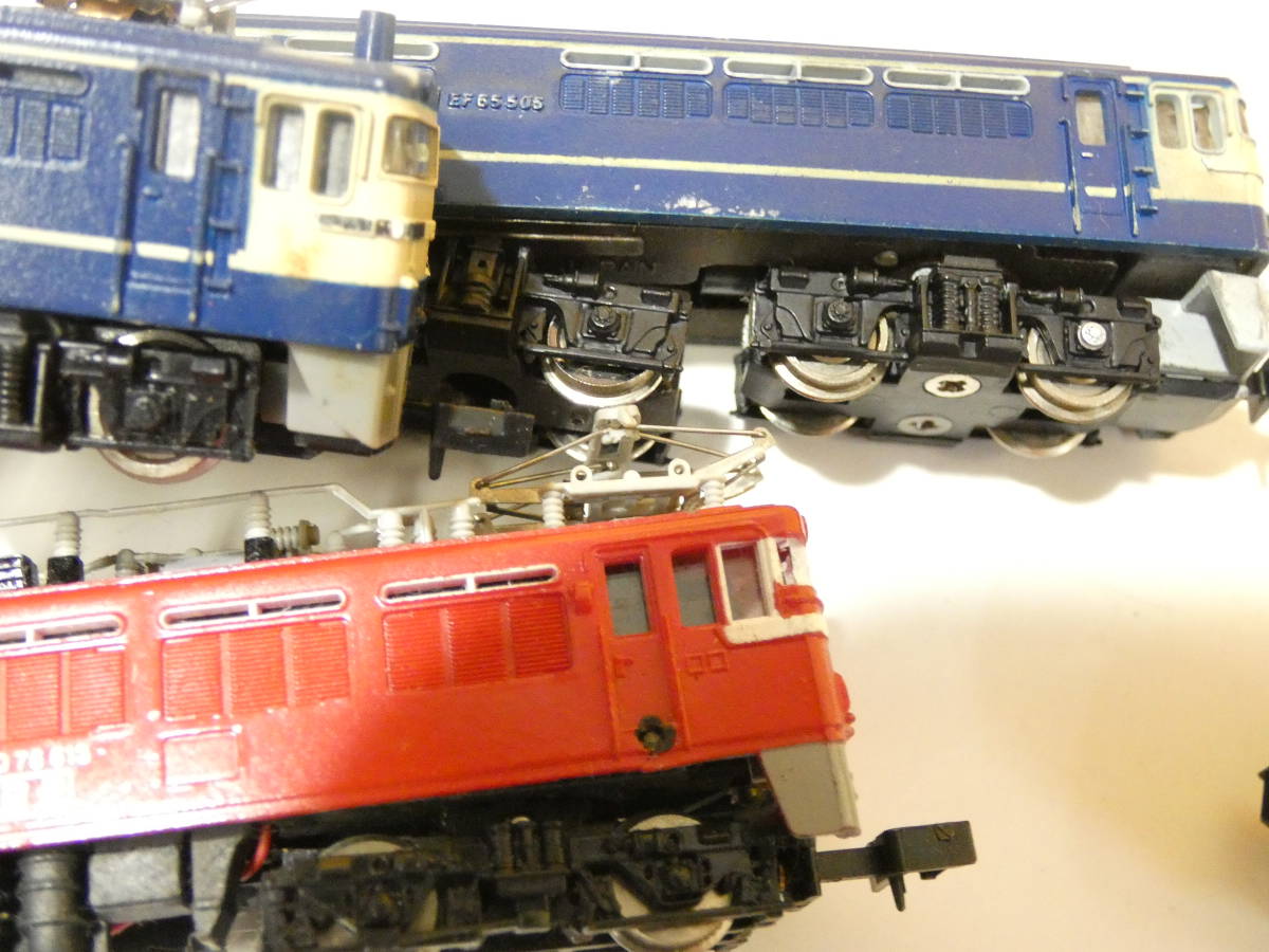 【ジャンク扱い】Nゲージ等　KATO等電気機関車　ED75　ED16　EF70　EF65　5両セット　【鉄道模型】Ｊ5　Ｓ313_画像9