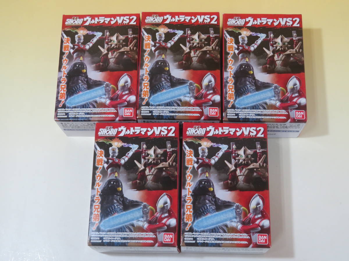 【ジャンク扱い】未開封　BANDAI　掌動 SHODO　ウルトラマンVS2　全5種コンプ　まとめて5箱セット　ウルトラマンエースなど【食玩】J4 T775_画像2