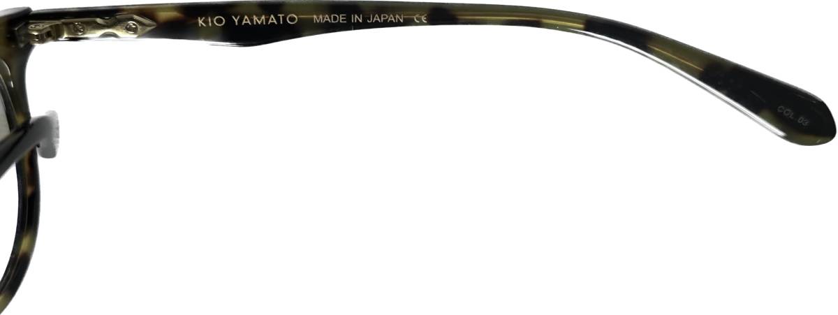 KIO YAMATO 正規未使用 日本製 黒べっこう柄 チタニウム素材使用 Panto パント 鯖江メガネ キオヤマト メガネ _画像6