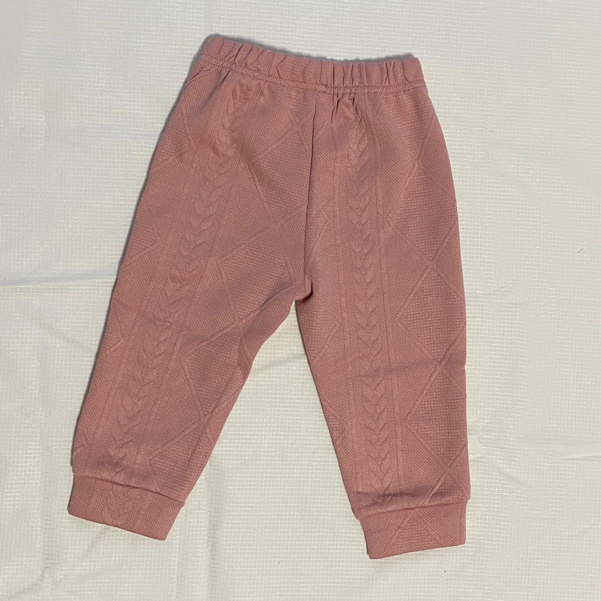 鹿刺繍 フード付きパーカー ピンク パンツセット 80サイズ 男の子 女の子