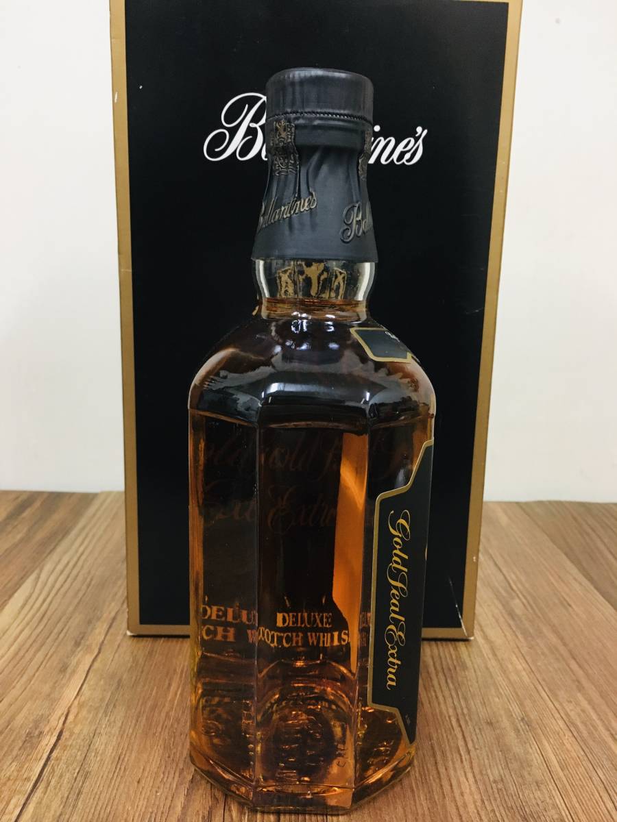 箱付きスコッチウイスキーのボトル BALLANTINE'S EXTRA GOLD SEAL 未開栓古酒 750ml-43%_画像5