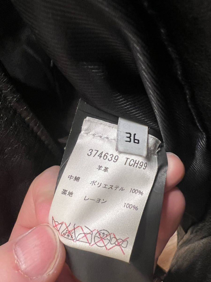 balenciaga バレンシアガ ダブルライダースジャケット レザー 36 balenciaga バレンシアガ ダブルライダースジャケット レザー 36
