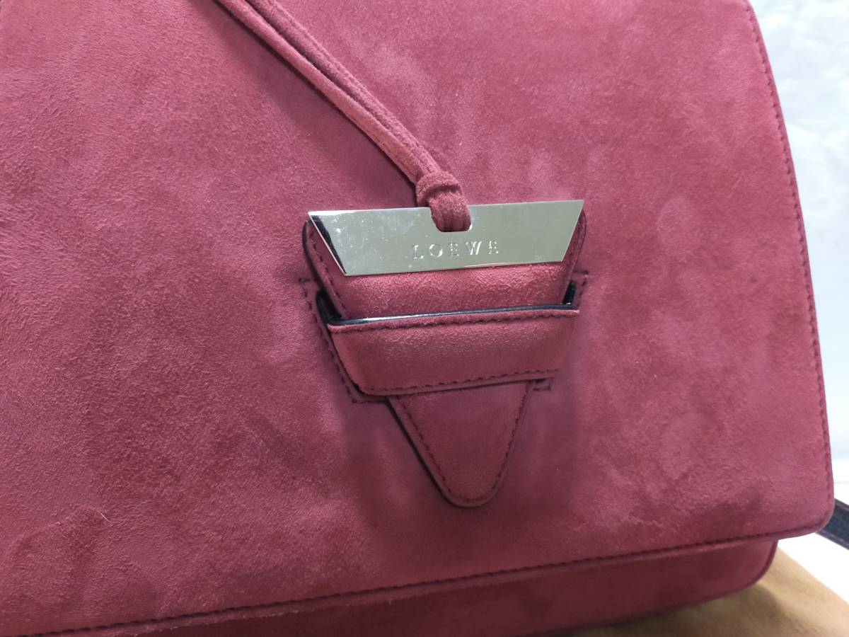 正規美品！LOEWE ロエベ 2WAYハンドバッグスエードの画像3