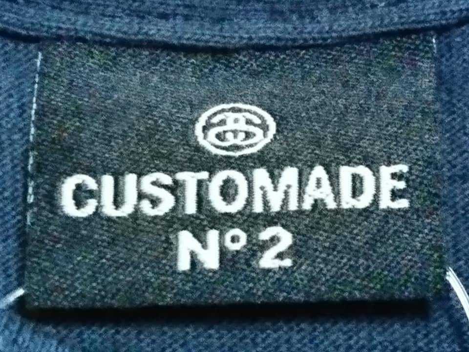 超爆レア希少！新品未使用！STUSSY オールドステューシー/アメリカ製/2005/CUSTOMADE/カスタメイド/限定Tシャツ M ネイビー 入手困難！_画像6