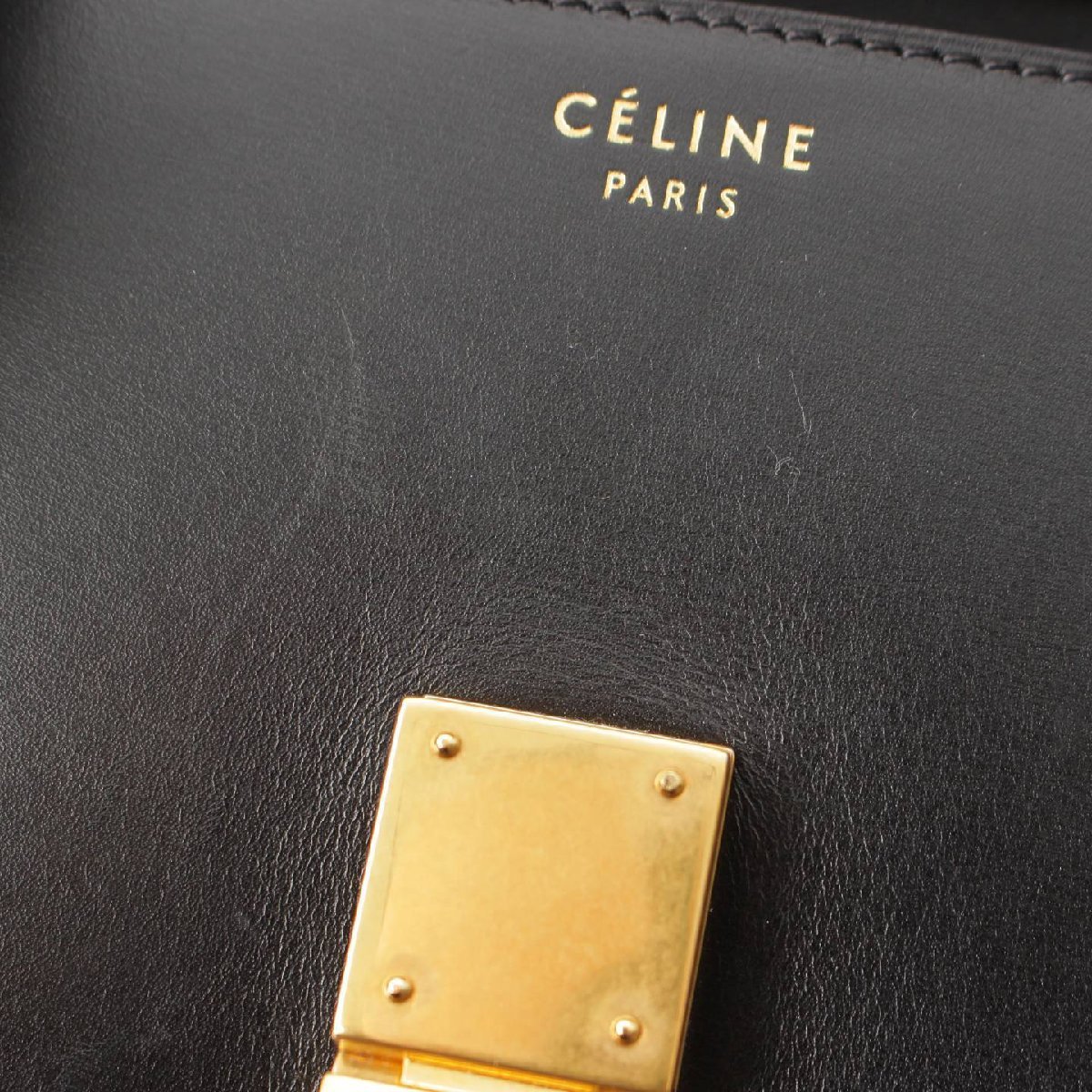 【セリーヌ】Celine　クラシックボックス スモール ショルダーバッグ 164183 ブラック 【中古】【正規品保証】192899_画像6