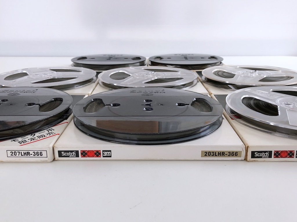 open reel tape 7 number SCOTCH made reel 8 pcs set tape attaching used .  set sale present condition goods : Real Yahoo auction salling