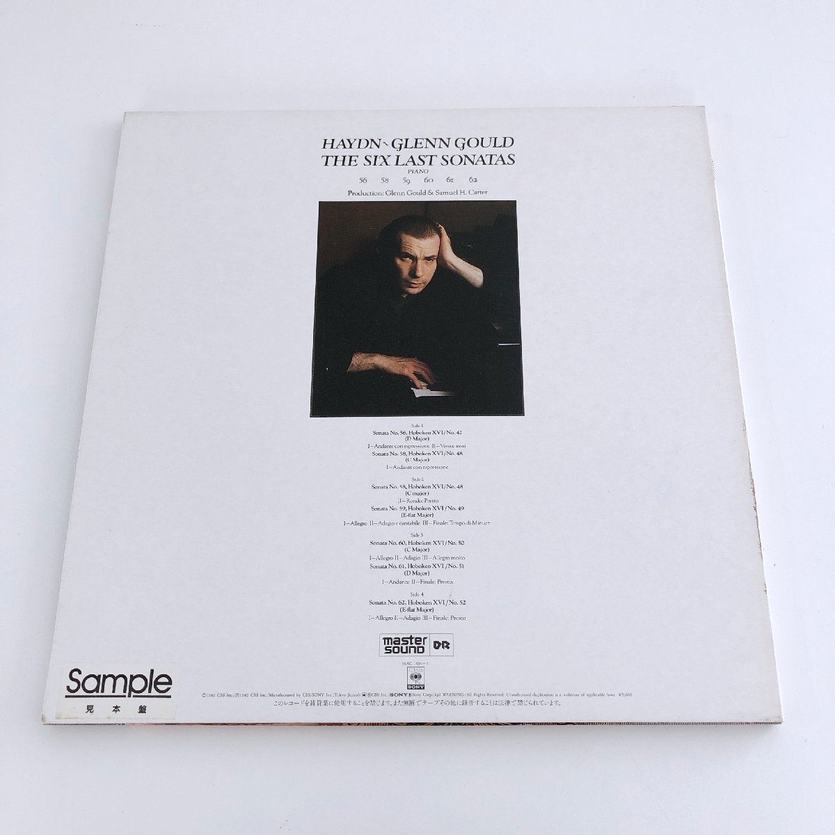 LP/ グールド / ハイドン：ピアノ・ソナタ集 / 国内盤 見本盤 2枚組 マスターサウンド ライナー CBS SONY 56AC1404/5 31211_画像2