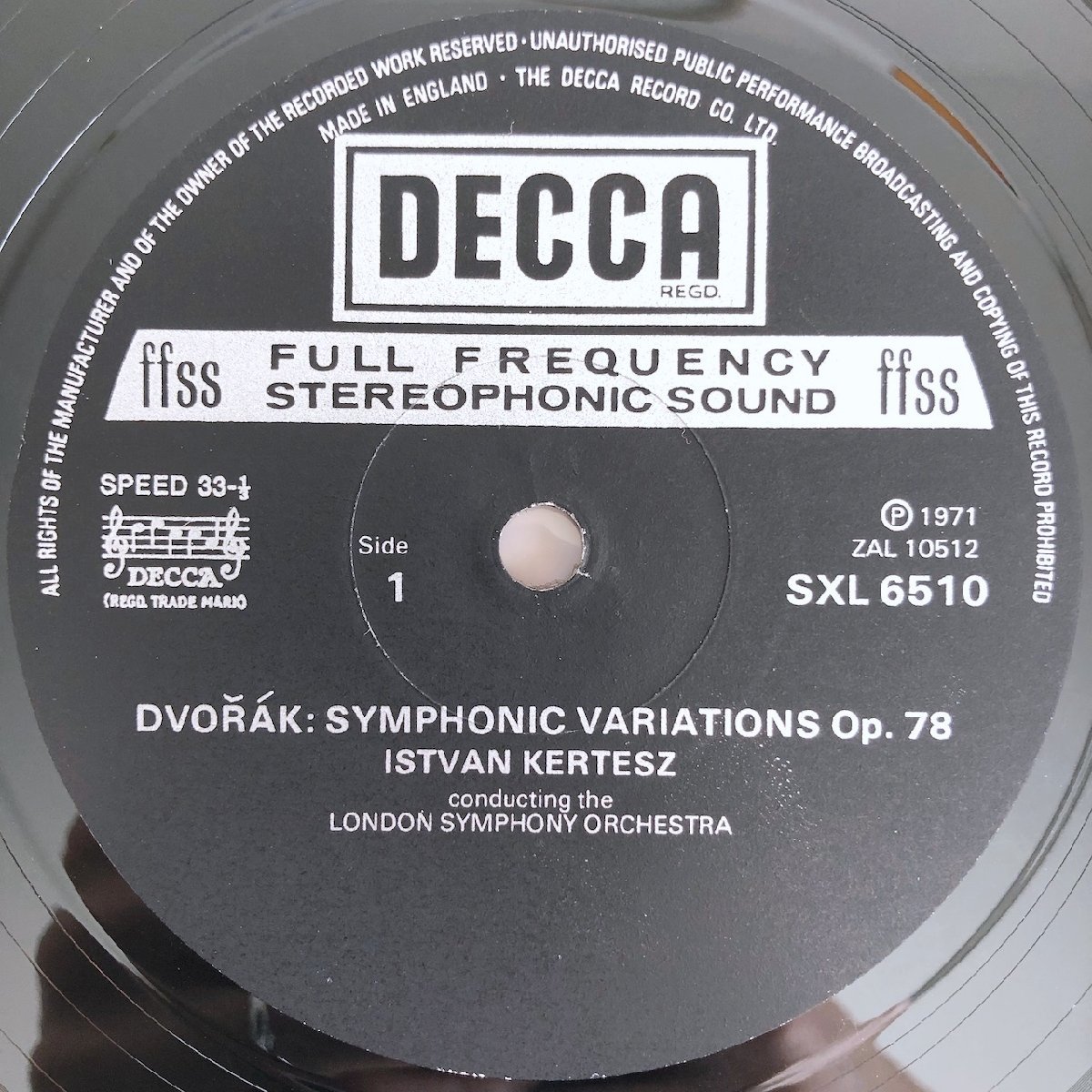 LP/kerutes, London reverberation comfort ./dovoru The -k: reverberation . change . bending, reverberation poetry [ gold. .. car ] / UK record original ED4 DECCA SXL6510 31219