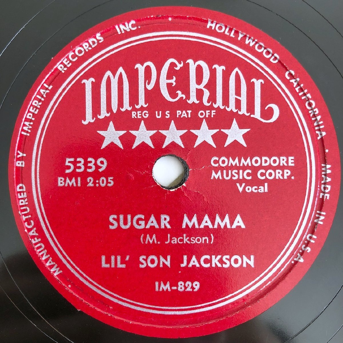 SP/ LIL' SON JACKSON / SUGAR MAMA / MESSIN' UP / リル・サン・ジャクソン / US盤 IMPERIAL 5339 31226_画像3