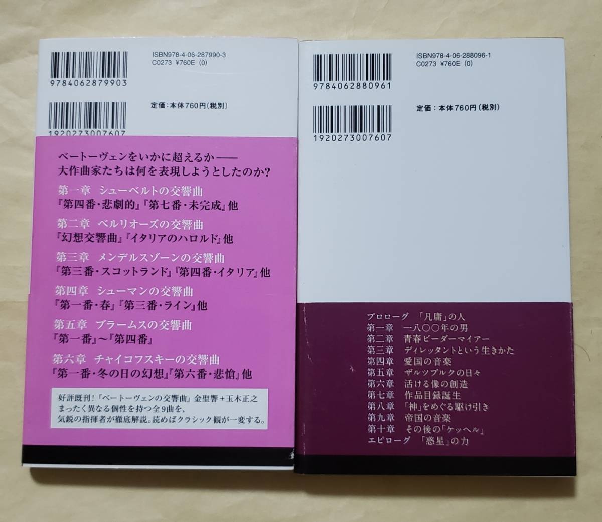 【即決・送料込】ロマン派の交響曲 + モーツァルトを「造った」男　講談社現代新書2冊セット_画像2