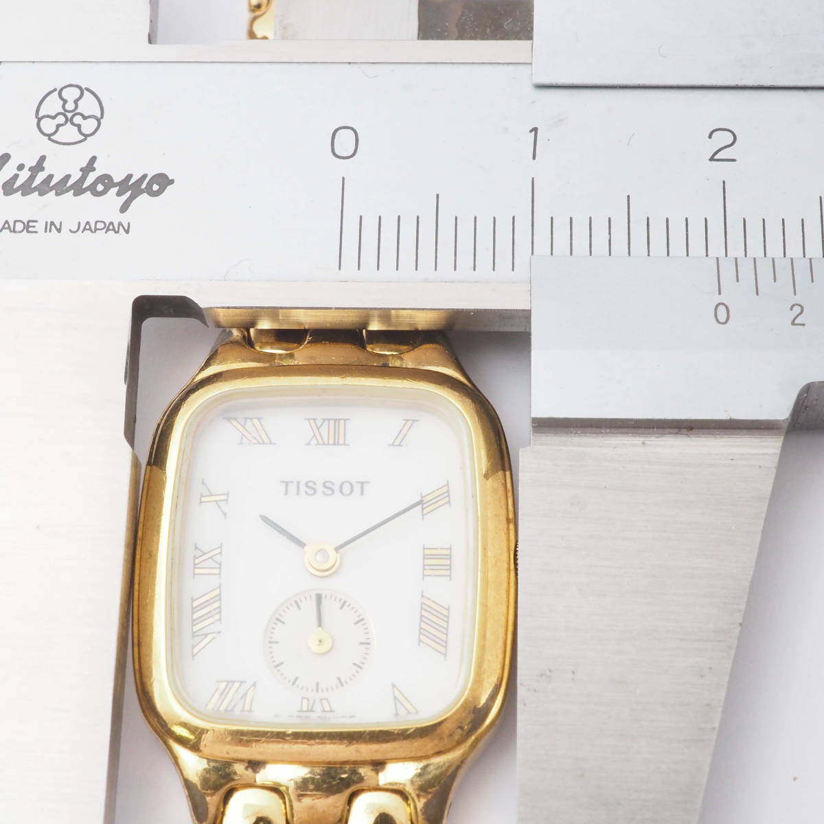 ティソ スモールセコンド K233 Cal,980.153 TISSOT SS クォーツ ゴールド×ホワイト 白文字盤 ローマン レディース 女性 腕時計[Pa1263-AH8_画像5