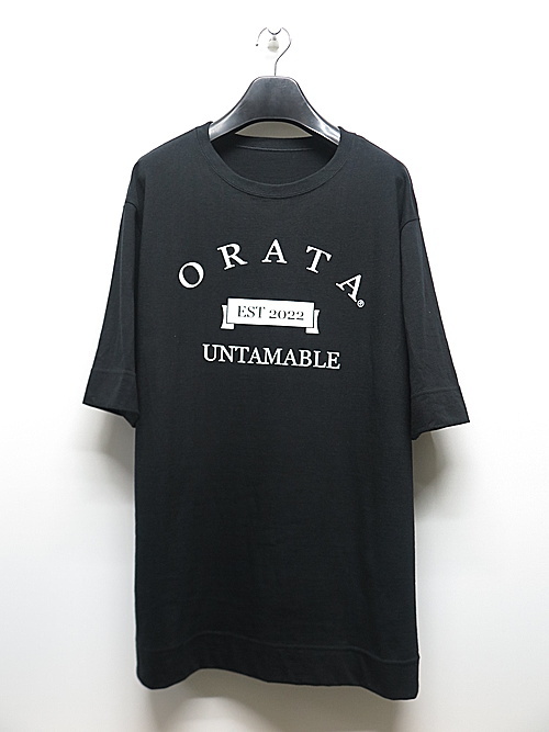 SALE30%OFF/ORATA・オラータ/vintage college crew T/BLACK・3