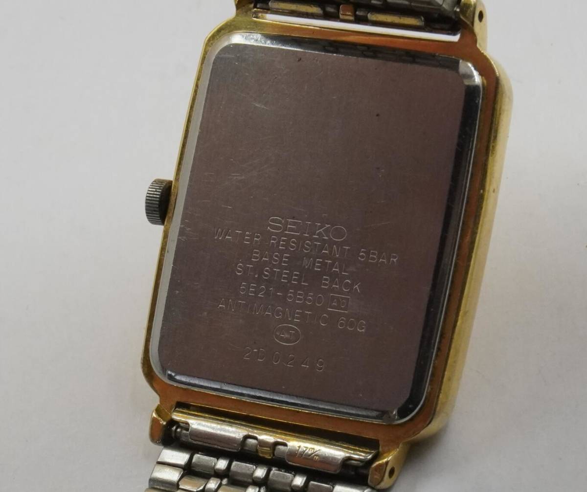 SEIKO セイコー SPIRIT スピリット 5E21-5B50 腕時計 中古 動作未確認 ジャンク扱い 62の画像10