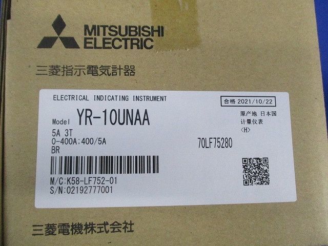 指示電気計器0-400A 400/5A YR-10UNAA_画像2