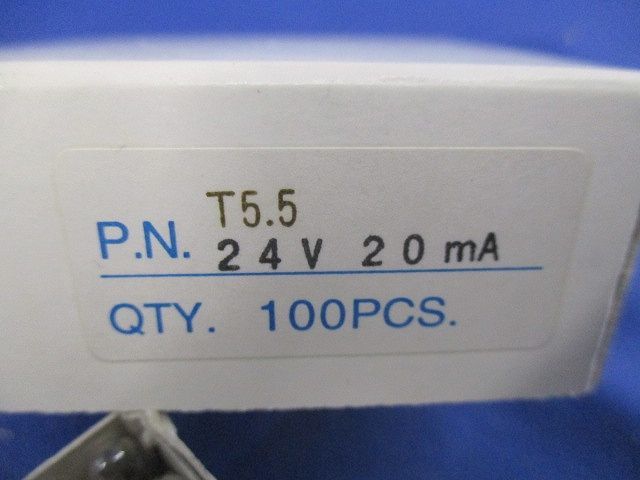 電話電球24V20mA(100個入) T5.5_画像2