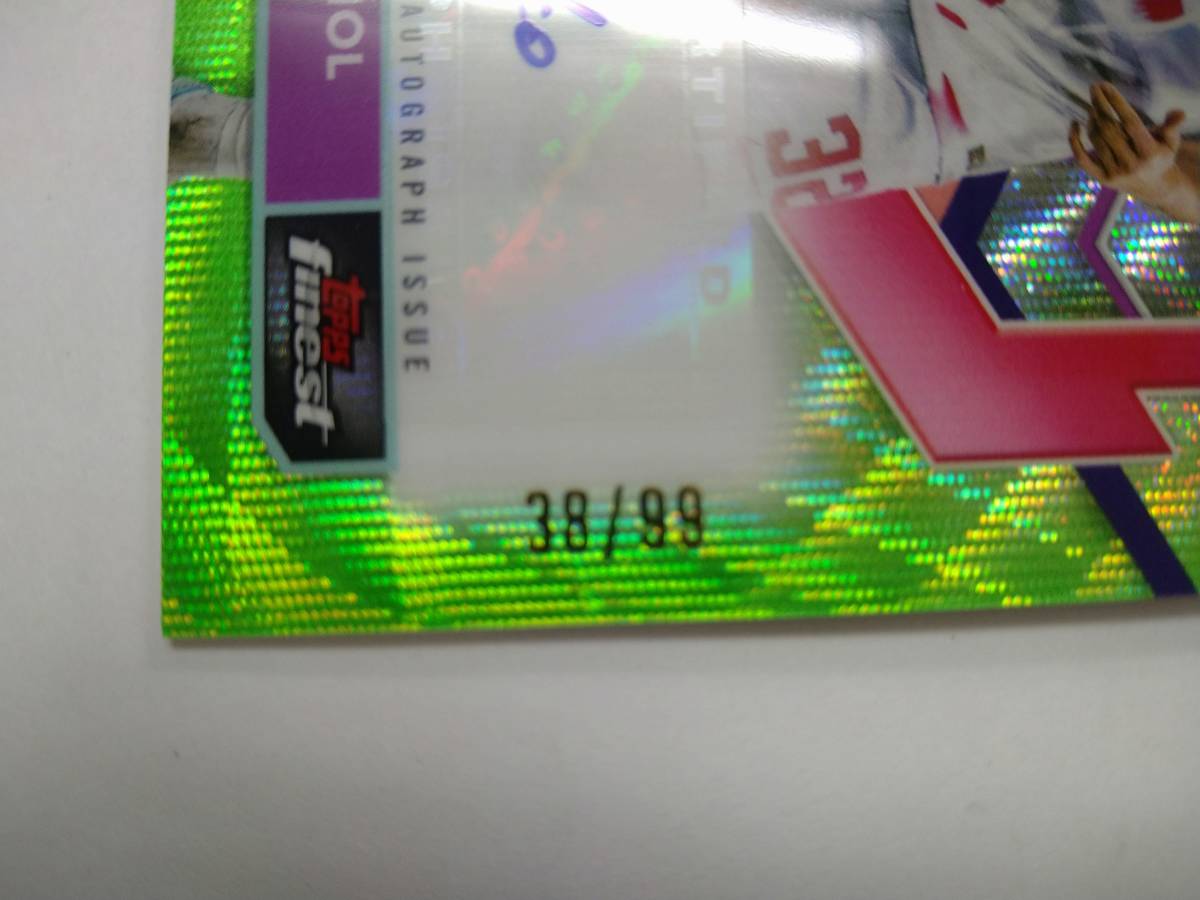 値下げ TOPPS 2022-23 FINEST CLUB COMPETITION JOSKO GVARDIOL GREEN WAVE REFRACTOR AUTO 38/99 特価即決 ヨシュコ グヴァルディオル_画像3