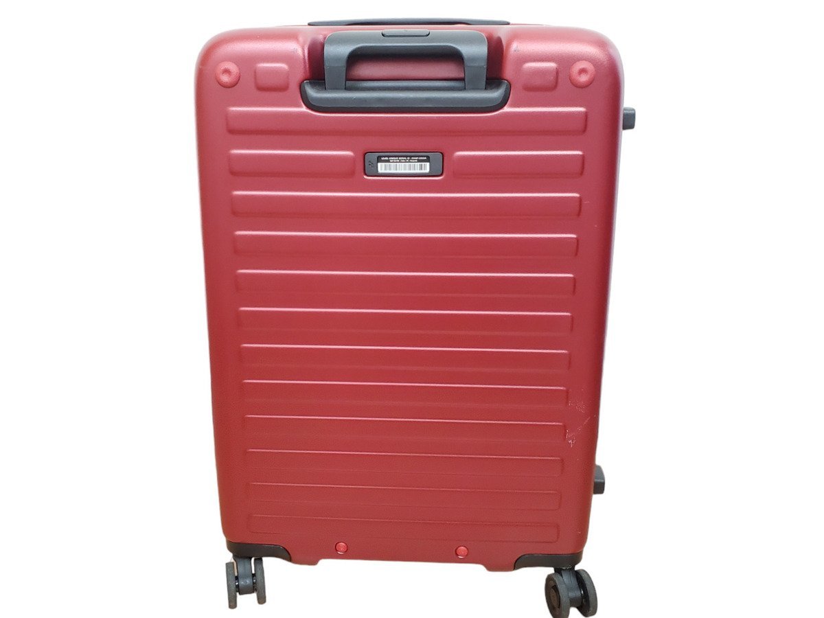 ◎LOJEL CUBO M 70-77L バーガンディ スーツケース ロジェール フラット トップ オープニング 容量拡張可能 キャリーバッグ 旅行_画像2